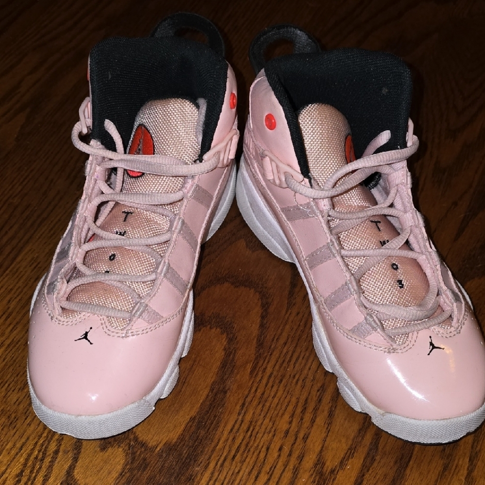 Girls' Little Kids' Air Jordan 6 Rings Basketball Shoes Size 3 Youth